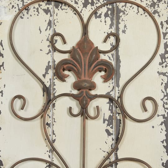 32" White Rustic Wood Wall Decor, 2ct.